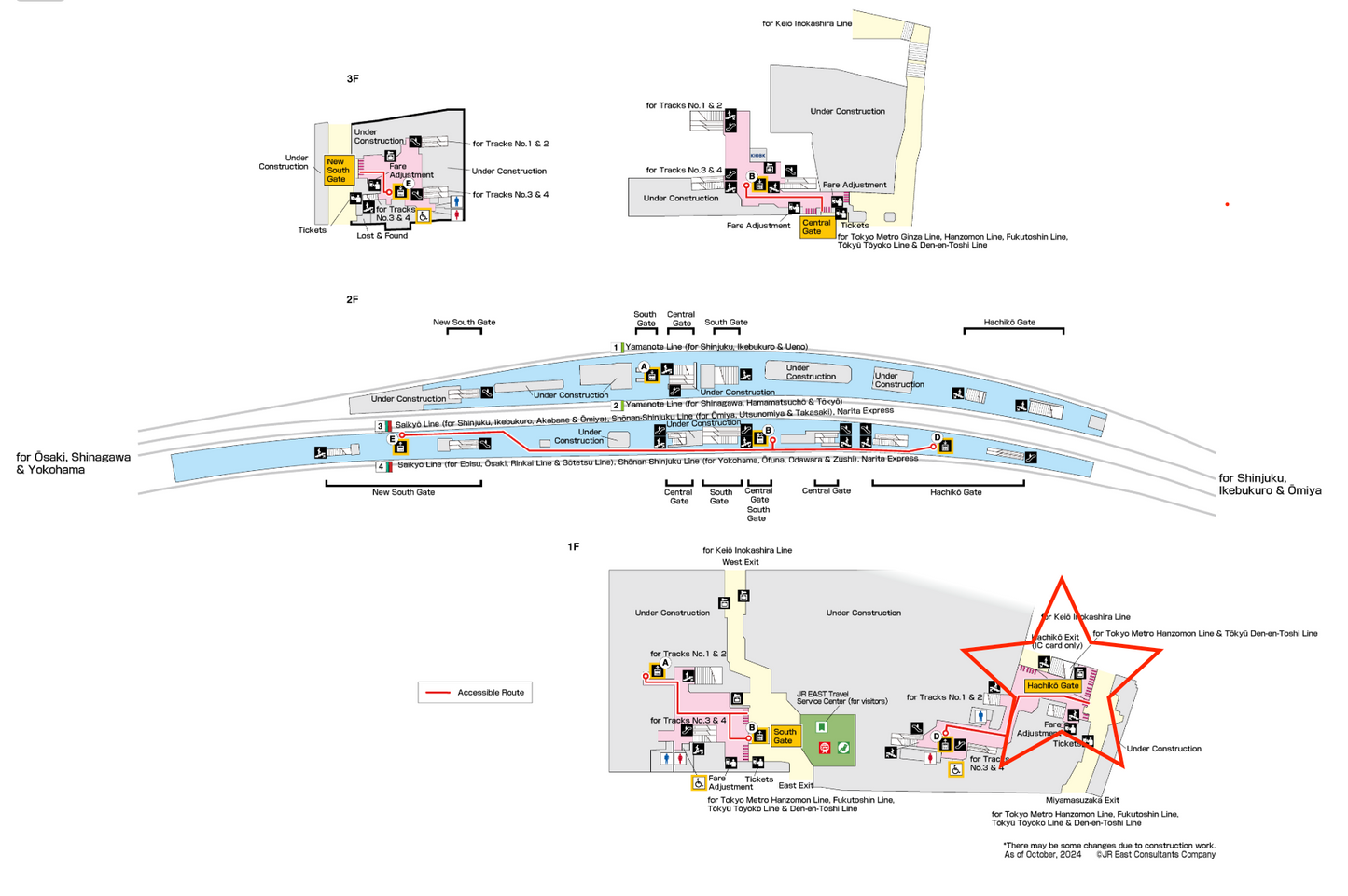 Shibuya Station map and meeting point