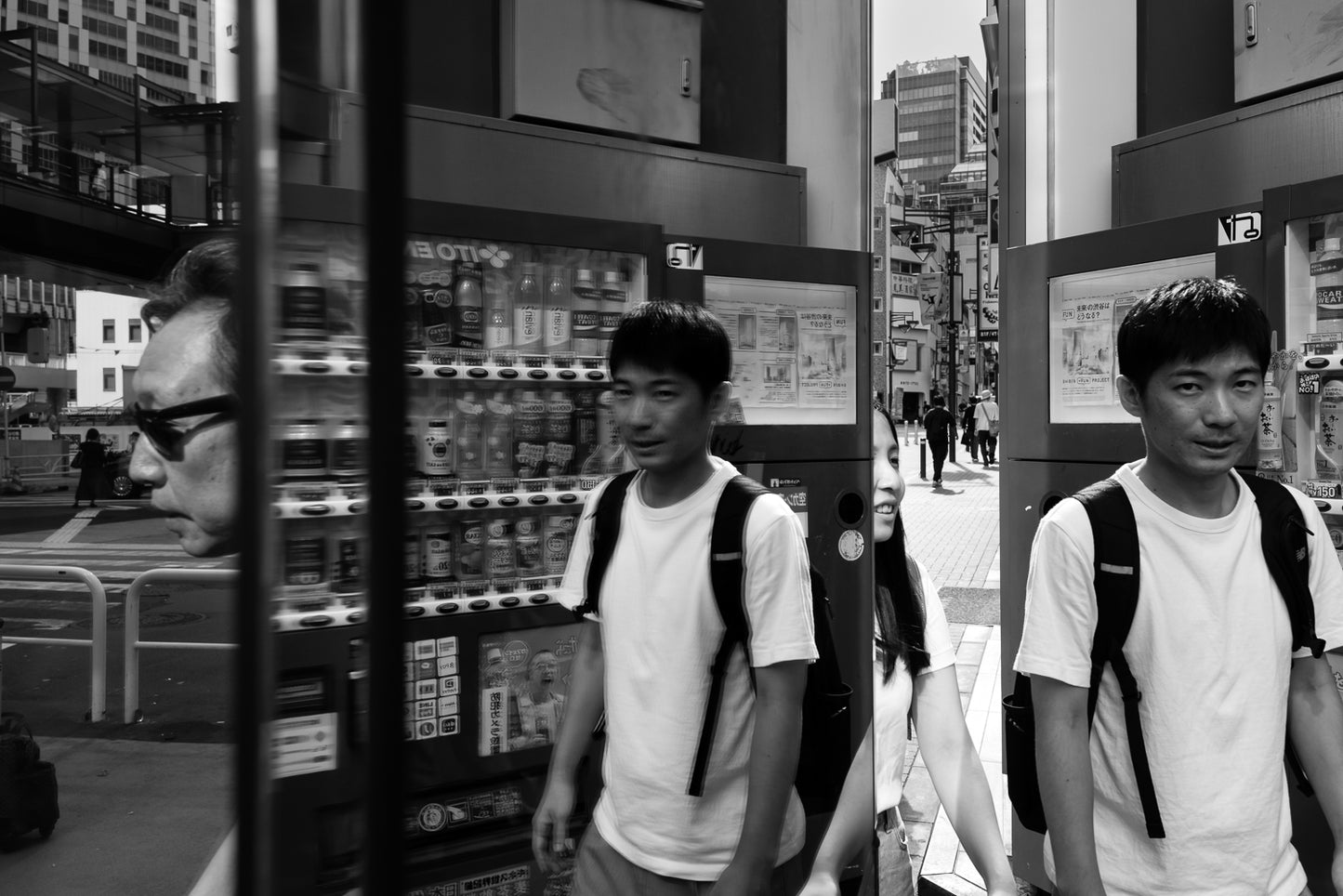 Reflections of Pedestrians in Shibuya.