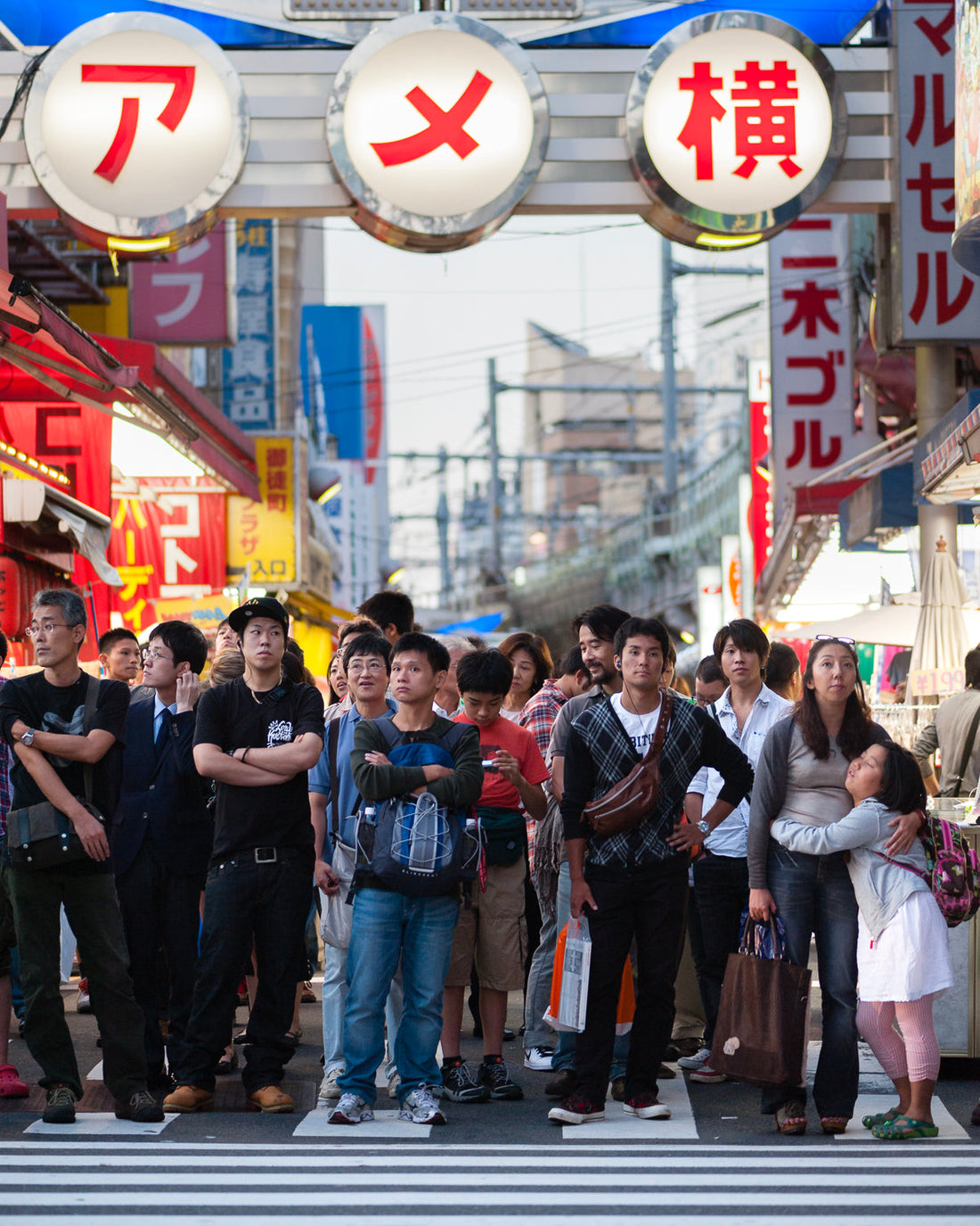 Ueno Market street crossing